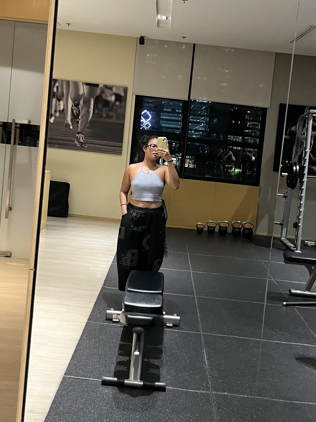 Training at the gym